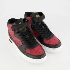 Replay Black & Red Epic Mid Top Trainers