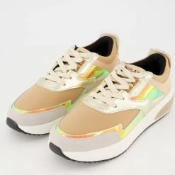 Replay Gold Tone & Tan Trainers 7 Replay Gold Tone & Tan Trainers -Women Trainers store 25011626 large wl 03