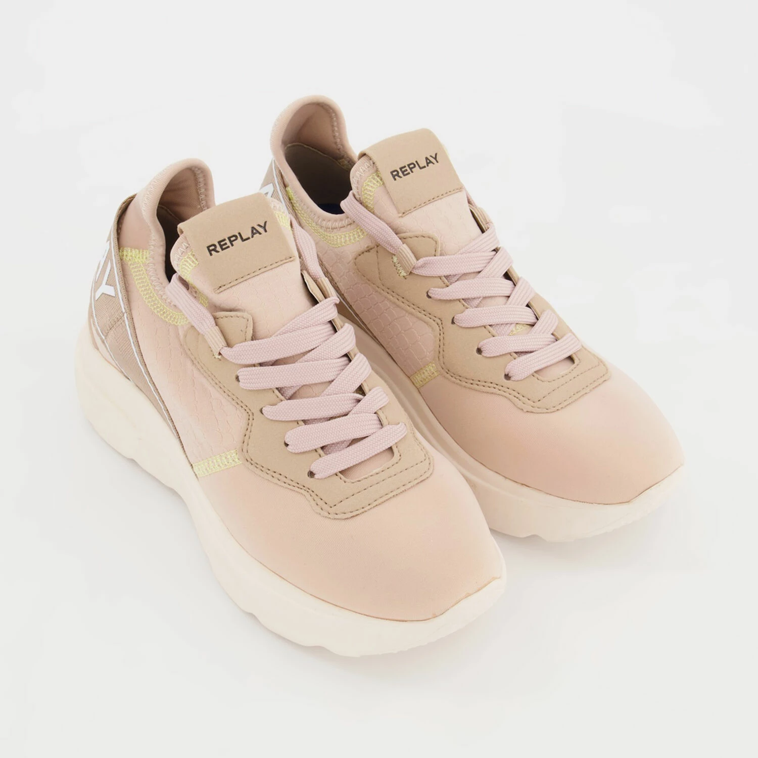 Replay Pink Mayfair Logo Trainers 3 Replay Pink Mayfair Logo Trainers