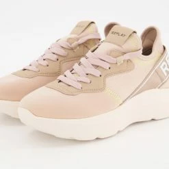 Replay Pink Mayfair Logo Trainers 7 Replay Pink Mayfair Logo Trainers -Women Trainers store 25011649 large wl 03