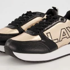 Replay Gold & Black Trainers -Women Trainers store 25011689 large wl 03