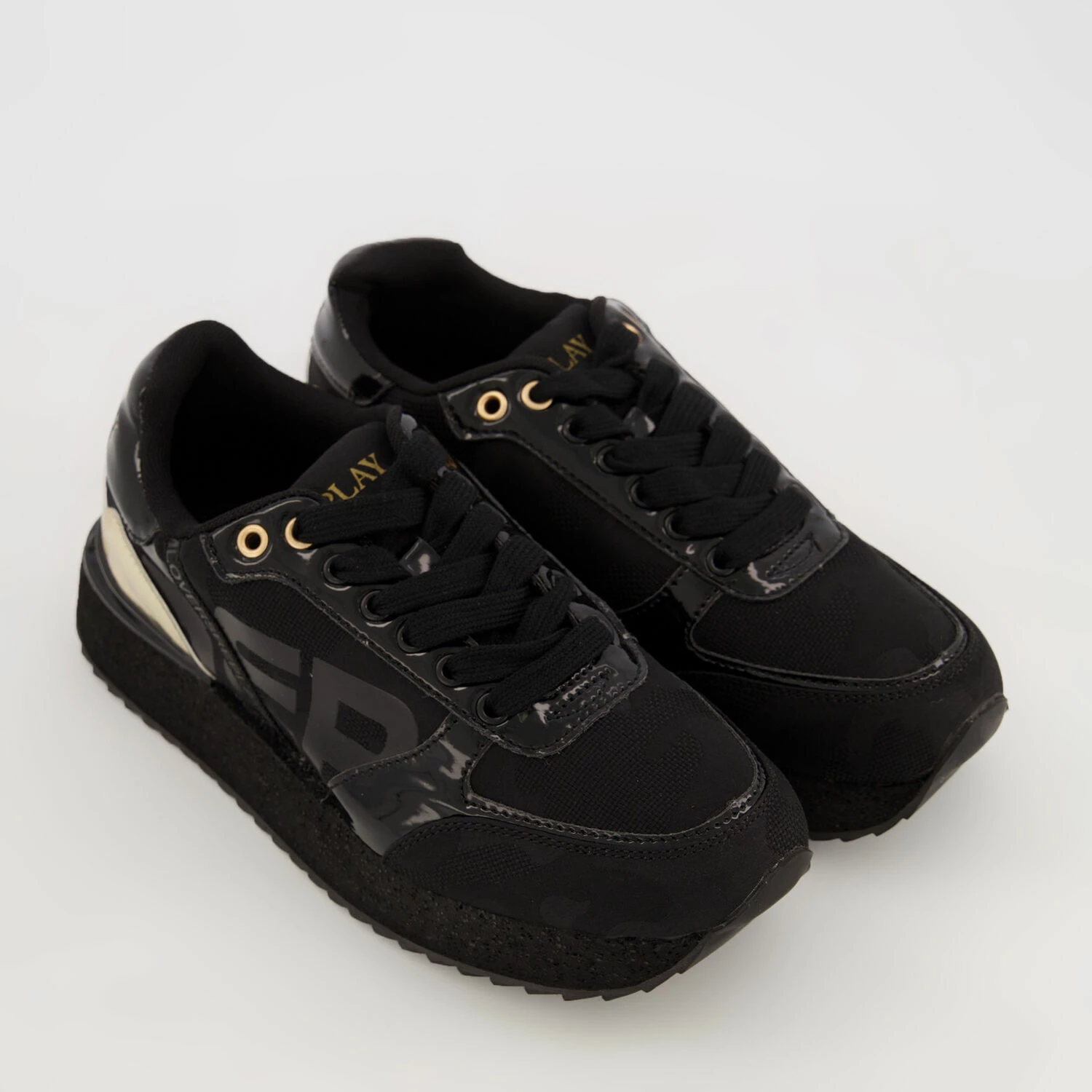 Replay Black & Gold Trainers 3 Replay Black & Gold Trainers