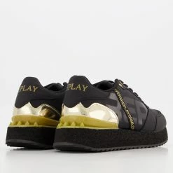Replay Black & Gold Penny Trainers -Women Trainers store 25011709 large wl 02