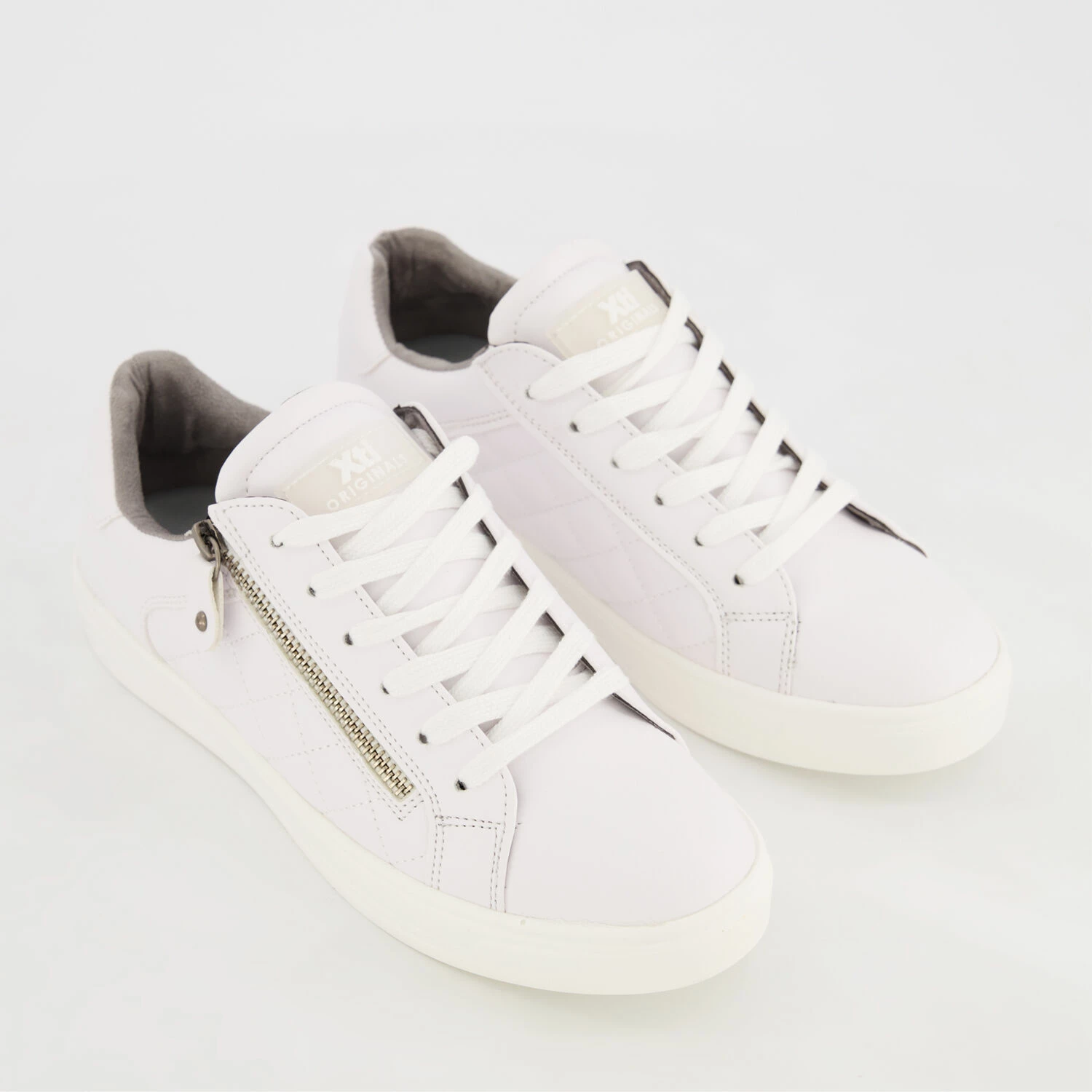 Xti White Zipped Trainers 3 Xti White Zipped Trainers