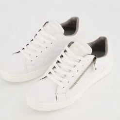Xti White Zipped Trainers 7 Xti White Zipped Trainers -Women Trainers store 25118991 large wl 03
