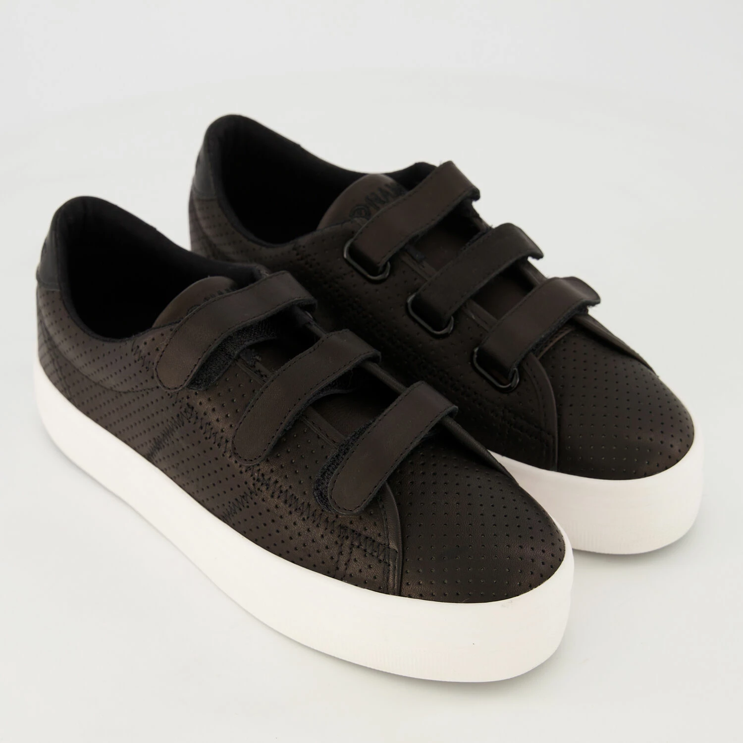 No Name Black Leather Velcro Trainers 3 No Name Black Leather Velcro Trainers
