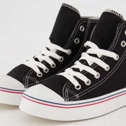 US Polo Assn Black Lace Up Trainers 7 US Polo Assn Black Lace Up Trainers -Women Trainers store 25153122 large wl 03