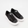US Polo Assn Black Canvas Trainers