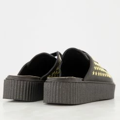 Hilfiger Collection Black Leather Star Slip On Trainers -Women Trainers store 25158569 large wl 02