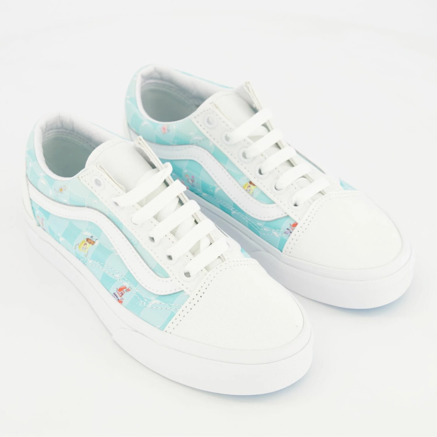 Vans Light Blue Spongebob Old Skool Trainers 3 Vans Light Blue Spongebob Old Skool Trainers