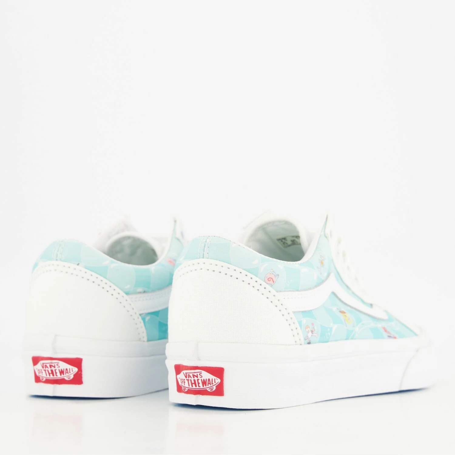 Vans Light Blue Spongebob Old Skool Trainers 4 Vans Light Blue Spongebob Old Skool Trainers - Image 2
