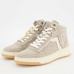 Bronx Grey Felt High Top Trainers -Women Trainers store 25306385 large wl 03