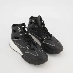 Bronx Black High Top Trainers