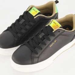 Replay Black Logo Trainers -Women Trainers store 25351759 large wl 03