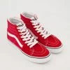 Vans Red Hi Top Trainers -Women Trainers store 25357728 large wl 01