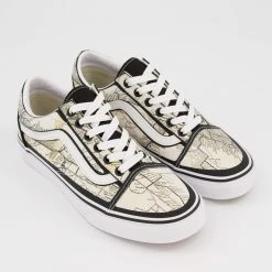 Vans Cream Old Skool Map Trainers