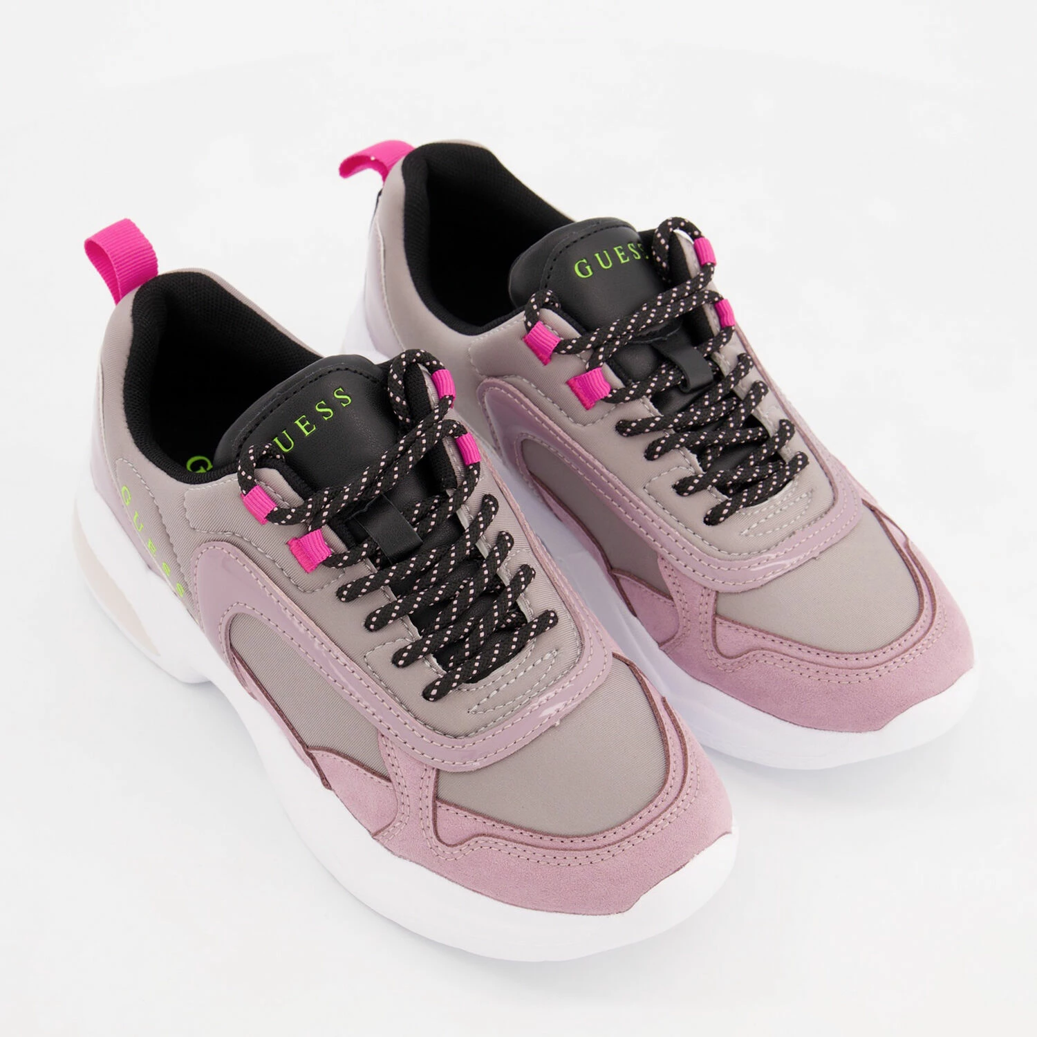 Guess Grey & Pink Trainers 3 Guess Grey & Pink Trainers