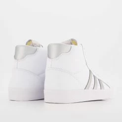 Adidas White & Silver High Top Trainers -Women Trainers store 25374932 large wl 02