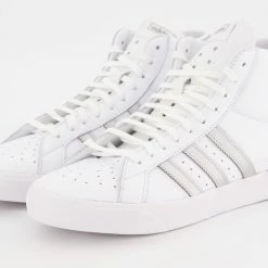 Adidas White & Silver High Top Trainers -Women Trainers store 25374932 large wl 03