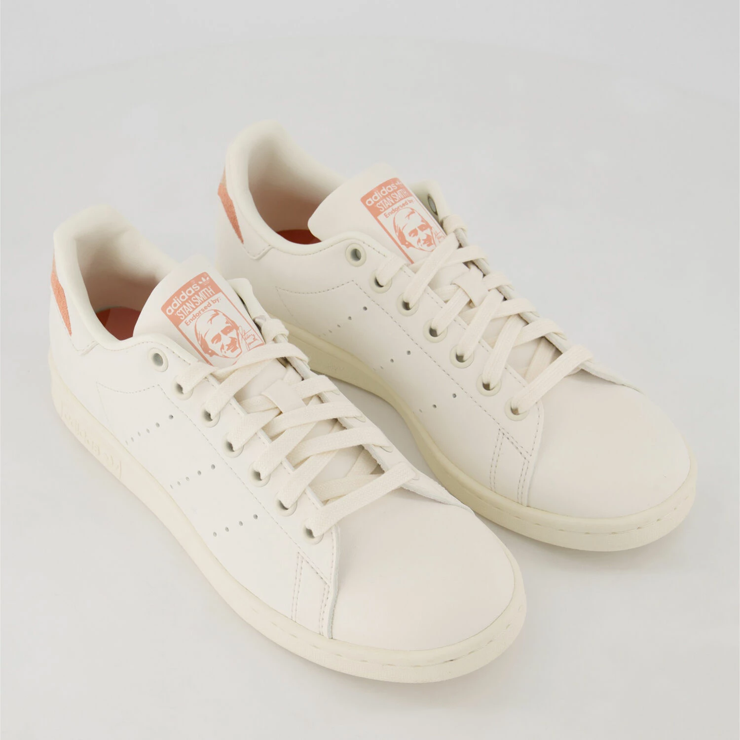 Adidas White & Orange Stan Smith Trainers 3 Adidas White & Orange Stan Smith Trainers