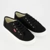Levis Black Canvas Trainers -Women Trainers store 25376167 large wl 01