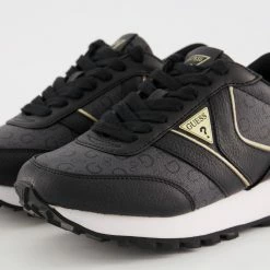 Guess Black Scattered Logo Trainers -Women Trainers store 25377499 large wl 03