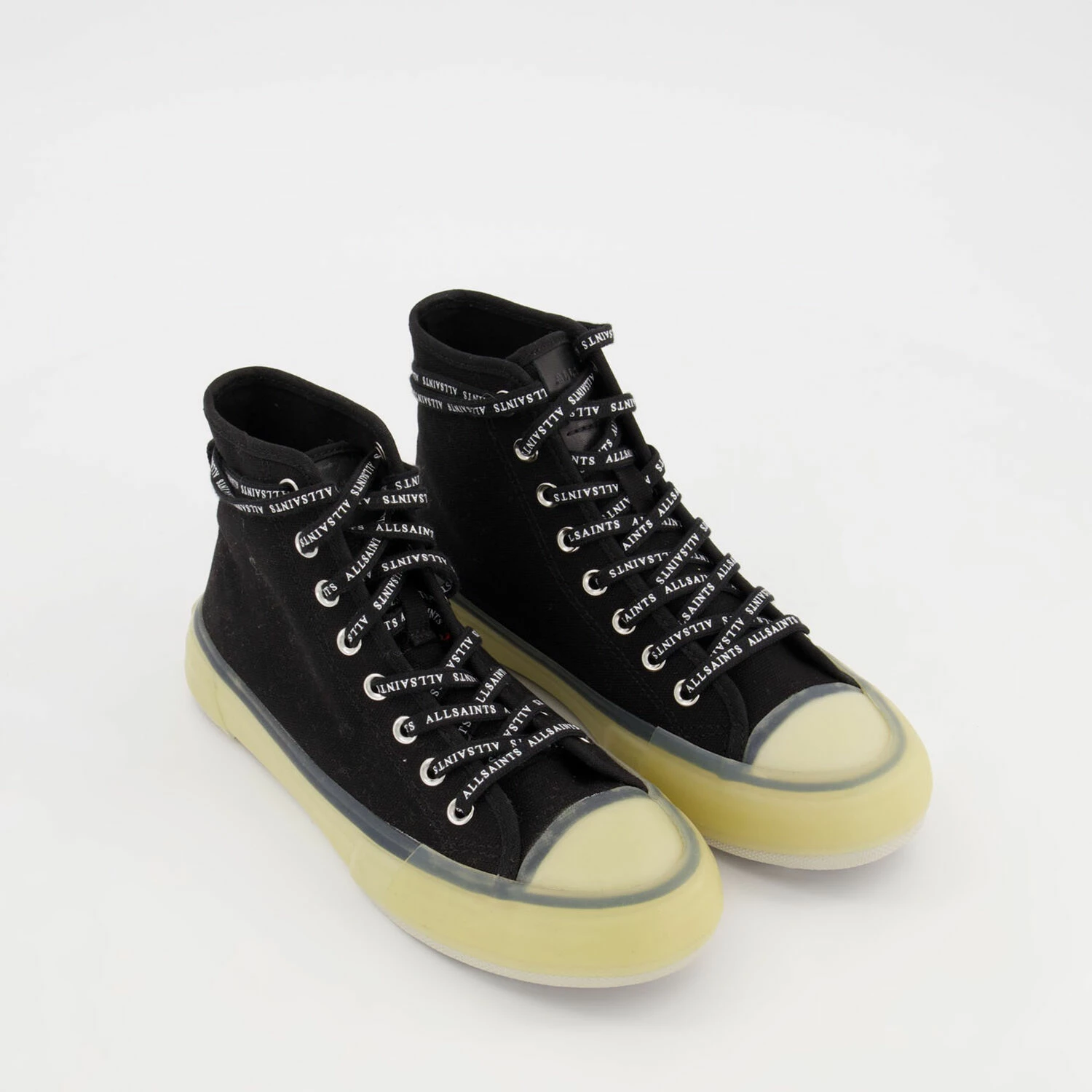 All Saints Black Jaxal High Top Trainers 3 All Saints Black Jaxal High Top Trainers