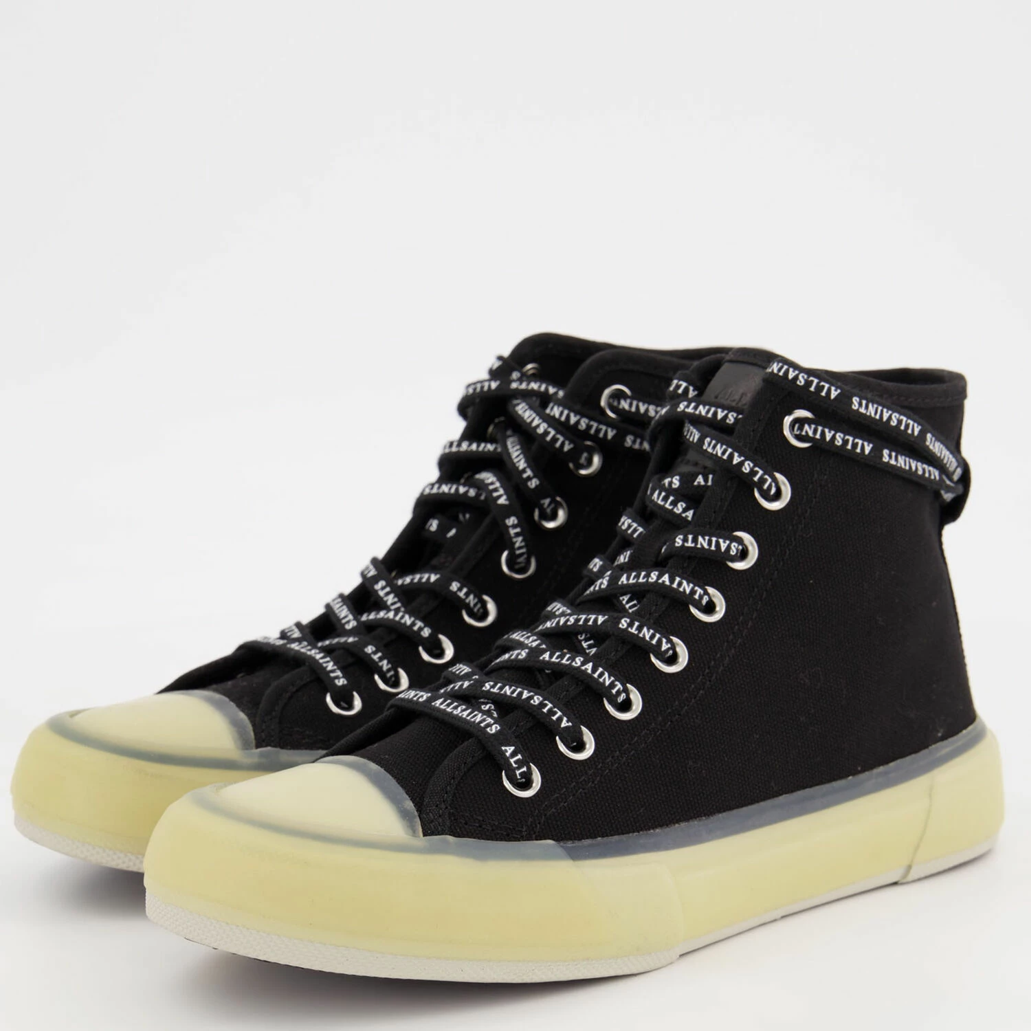 All Saints Black Jaxal High Top Trainers 5 All Saints Black Jaxal High Top Trainers - Image 3