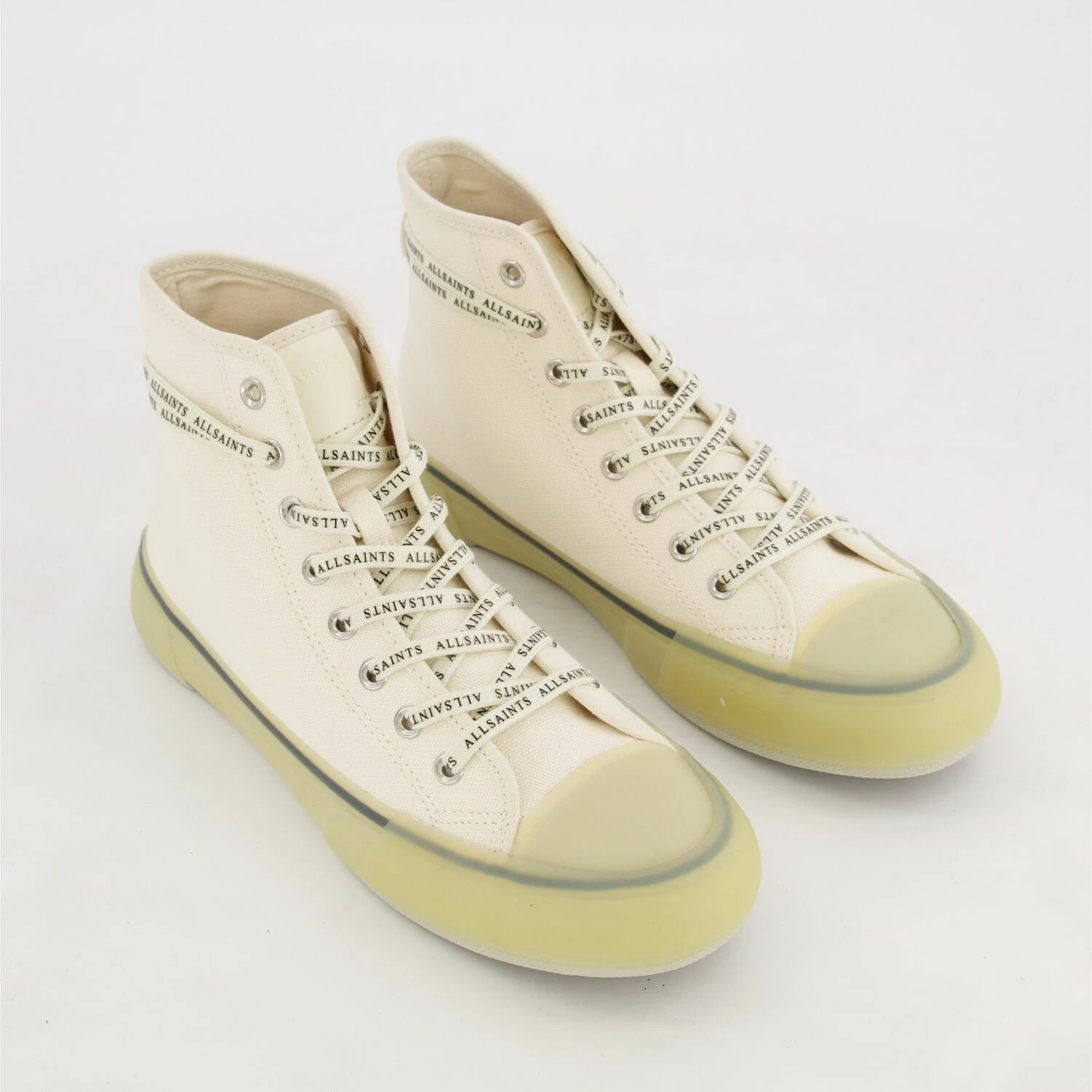All Saints White Jaxal High Top Trainers 3 All Saints White Jaxal High Top Trainers