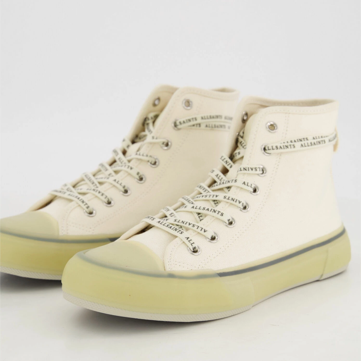 All Saints White Jaxal High Top Trainers 5 All Saints White Jaxal High Top Trainers - Image 3