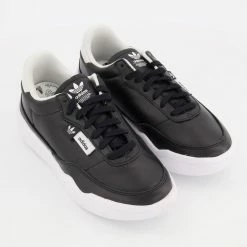 Adidas Black Leather Her Court W Trainers