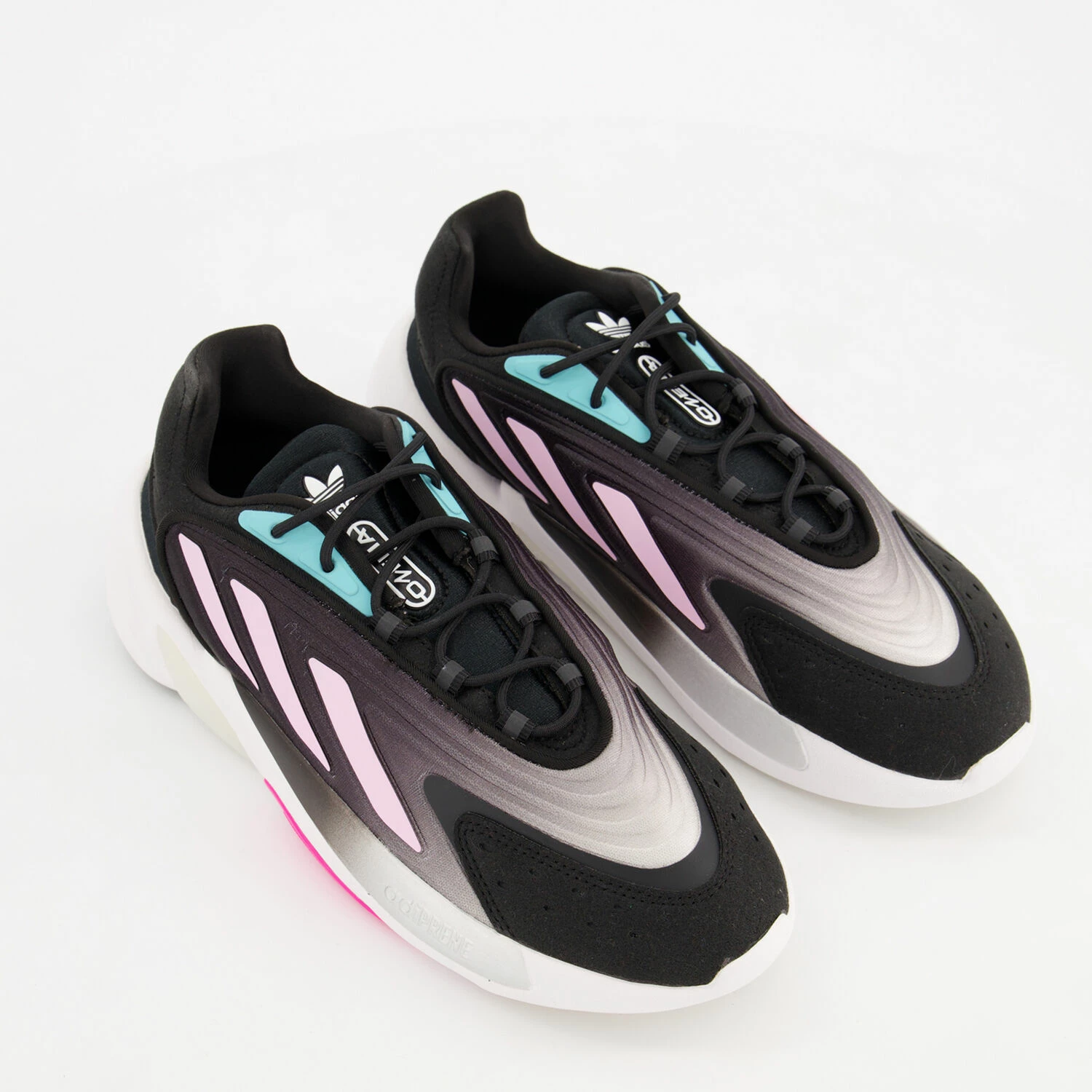 Adidas Black & Pink Ozelia Trainers 3 Adidas Black & Pink Ozelia Trainers