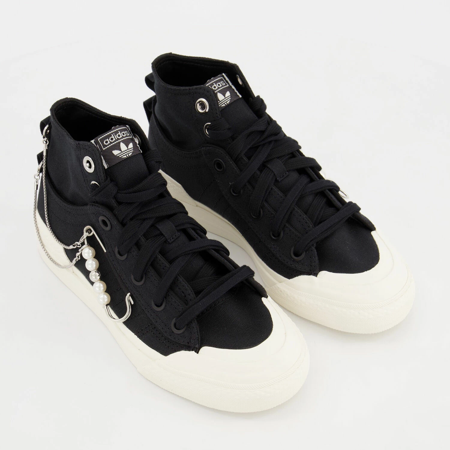 Adidas Black & White High Top Trainers 3 Adidas Black & White High Top Trainers