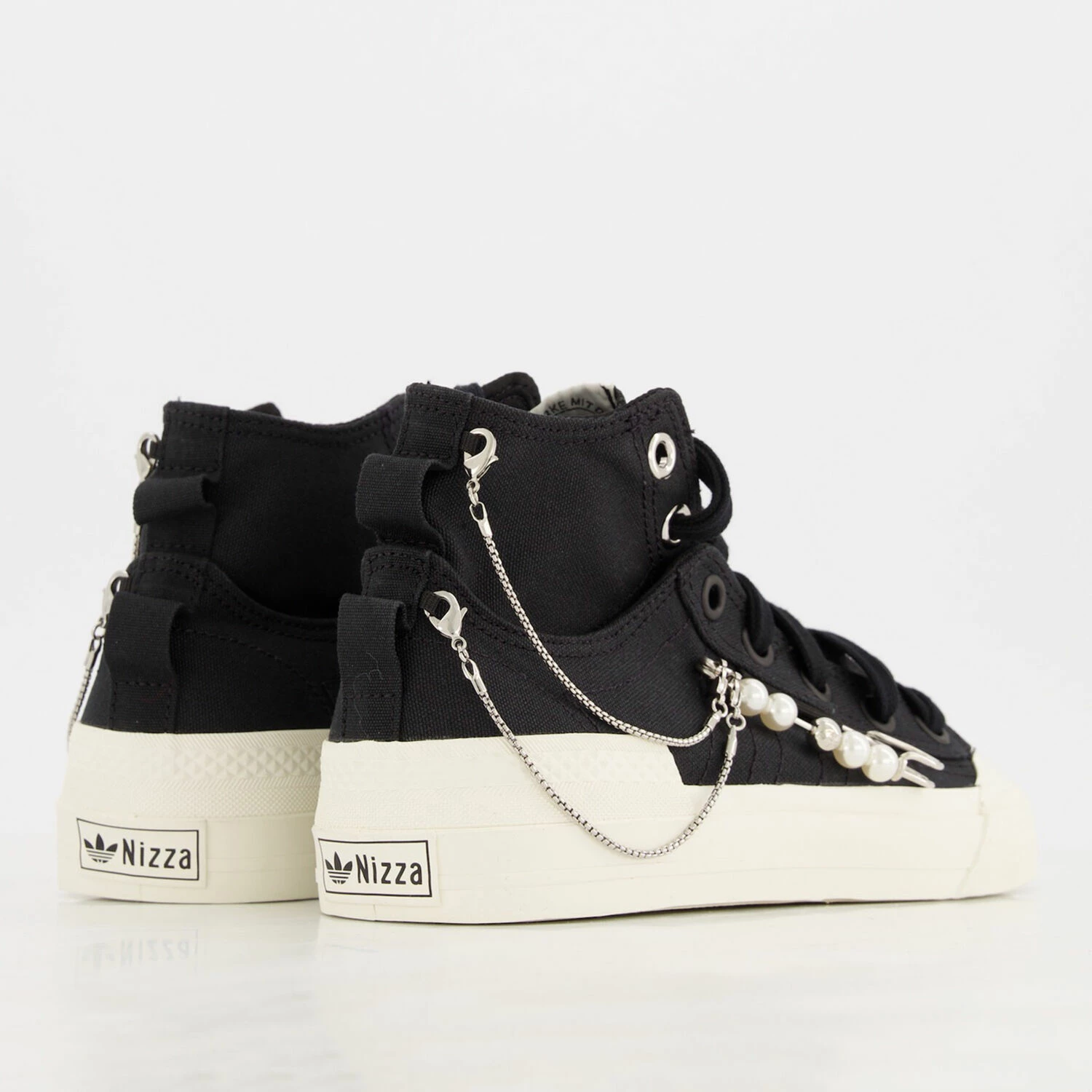 Adidas Black Nizza Trainers 4 Adidas Black Nizza Trainers - Image 2