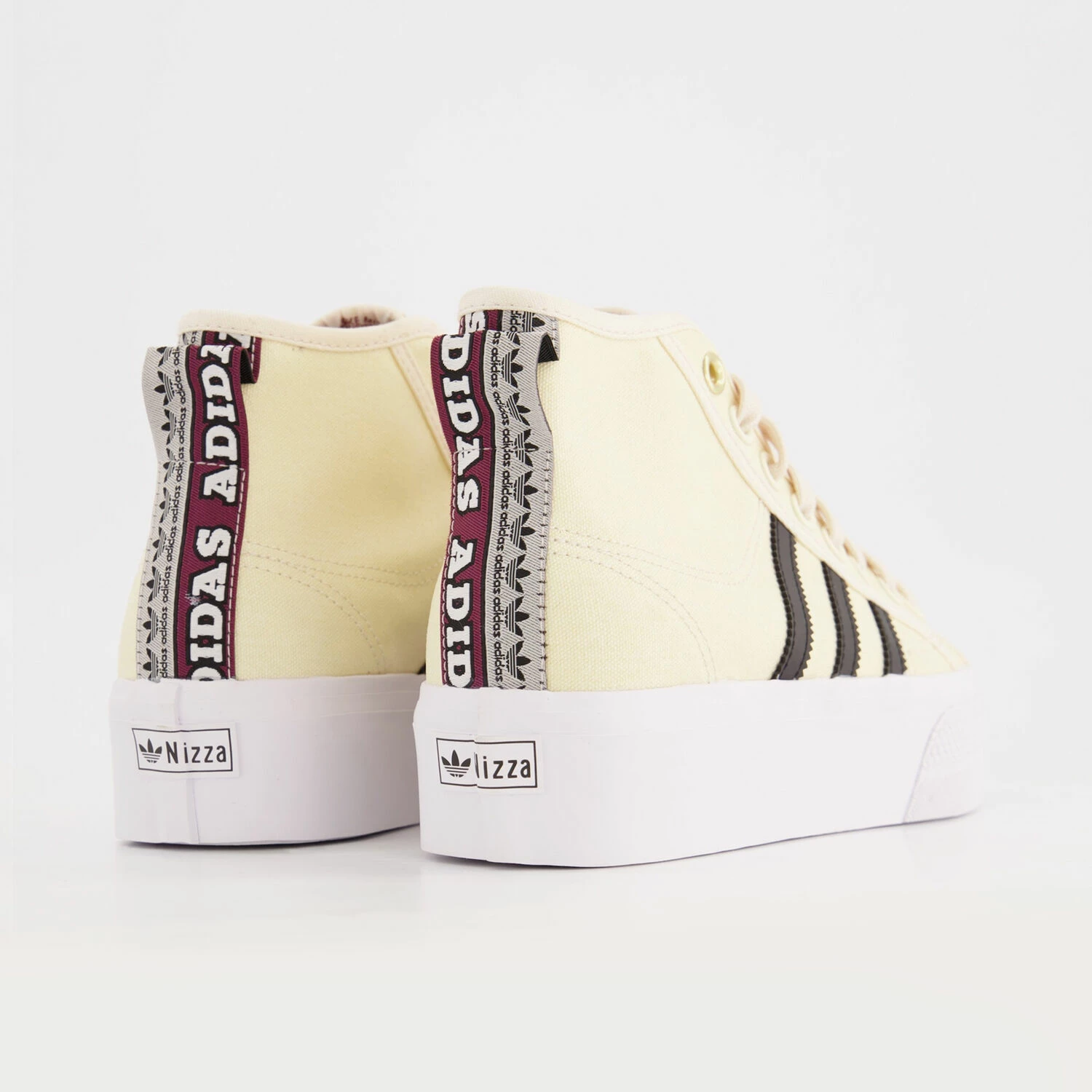 Adidas Cream Nizza Platform Mid Trainers 4 Adidas Cream Nizza Platform Mid Trainers - Image 2