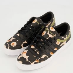 Adidas x Marimekko Black & Peach Bryony Patterned Trainers -Women Trainers store 25409454 large wl 03