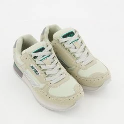 Hi-Tec Silver & Green Shadow Go Trainers