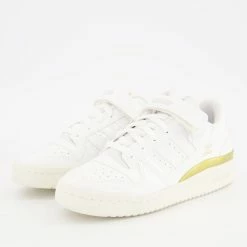 Adidas White & Gold Patent Forum Low Trainers -Women Trainers store 25422867 large wl 03