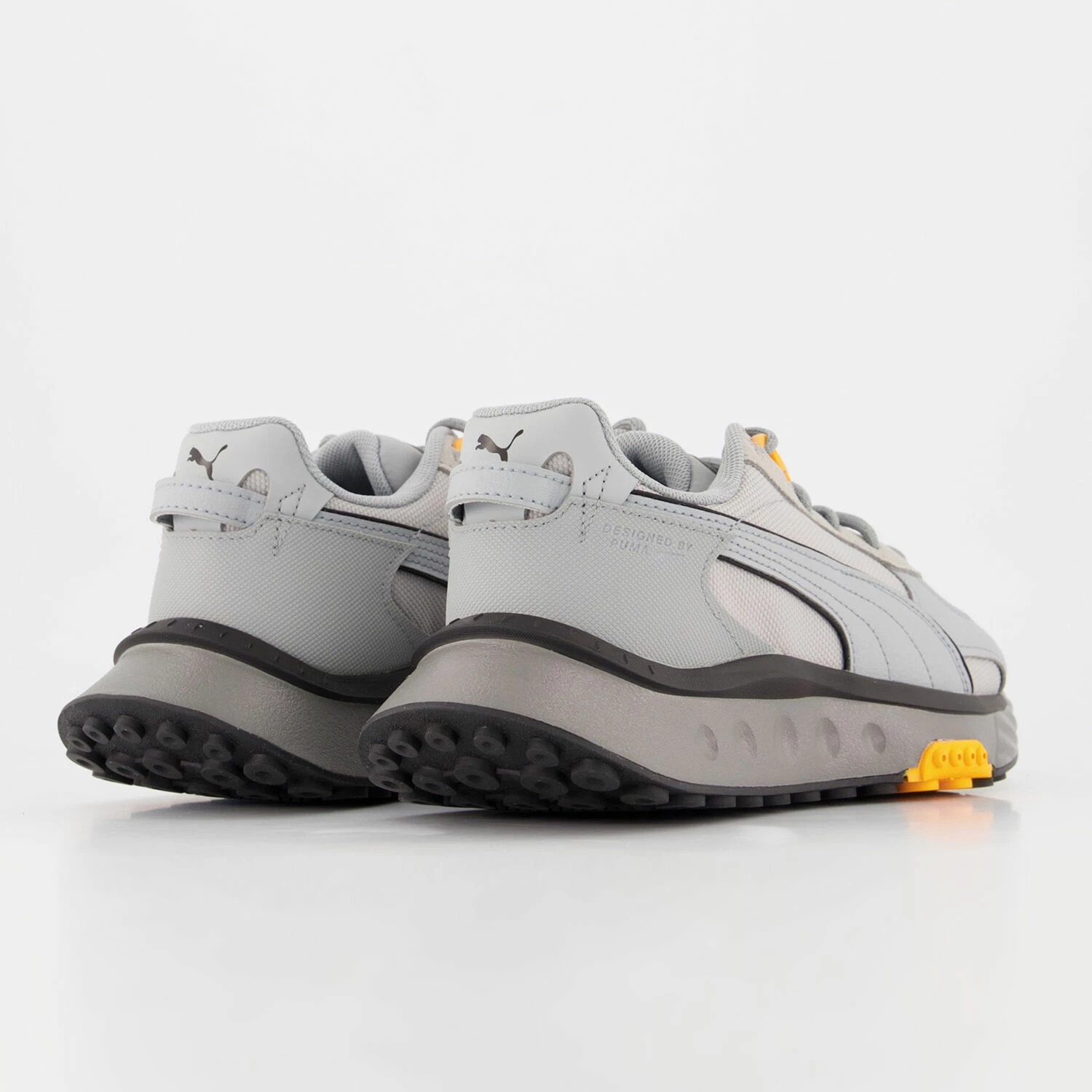 Puma Grey Rider Logo Trainers 4 Puma Grey Rider Logo Trainers - Image 2