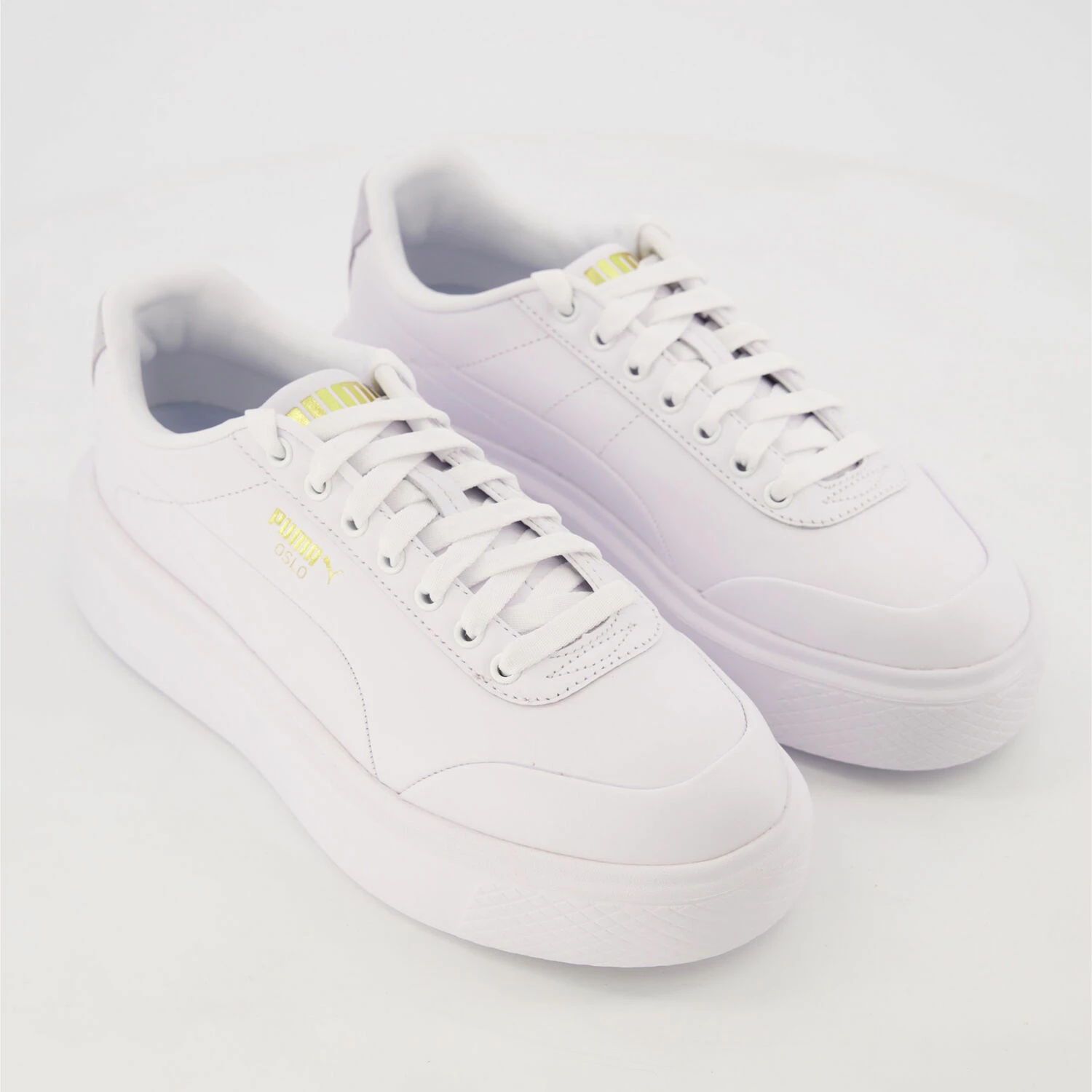 Puma White Leather Oslo Maja Clean Trainers 3 Puma White Leather Oslo Maja Clean Trainers