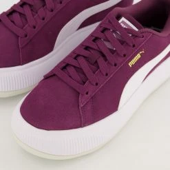 Puma Purple Leather Suede Mayu Trainers -Women Trainers store 25480276 large wl 03
