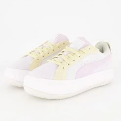Puma Grey & Pink Suede Mayu Raw Trainers -Women Trainers store 25480302 large wl 03