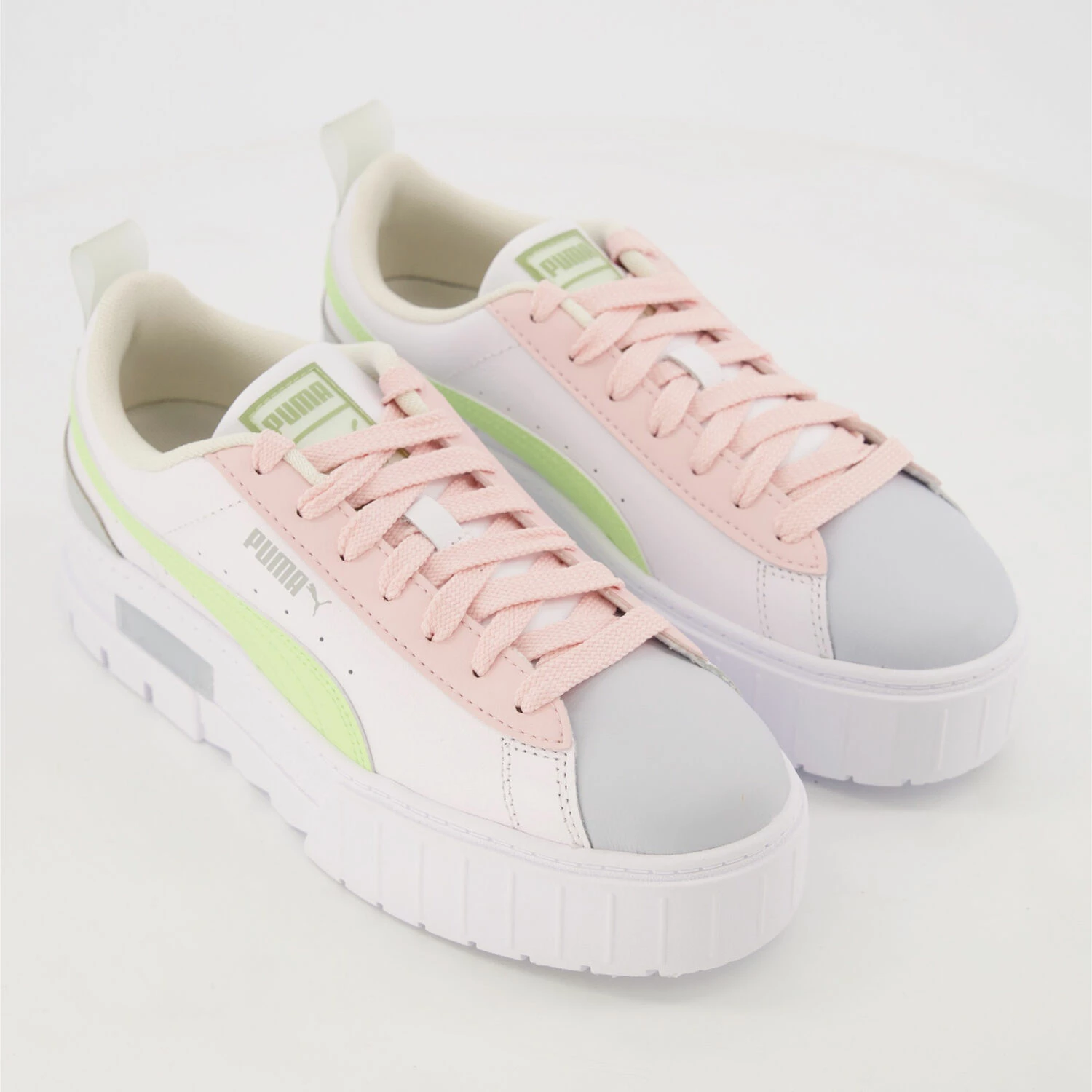 Puma White Leather Mayze Trainers 3 Puma White Leather Mayze Trainers