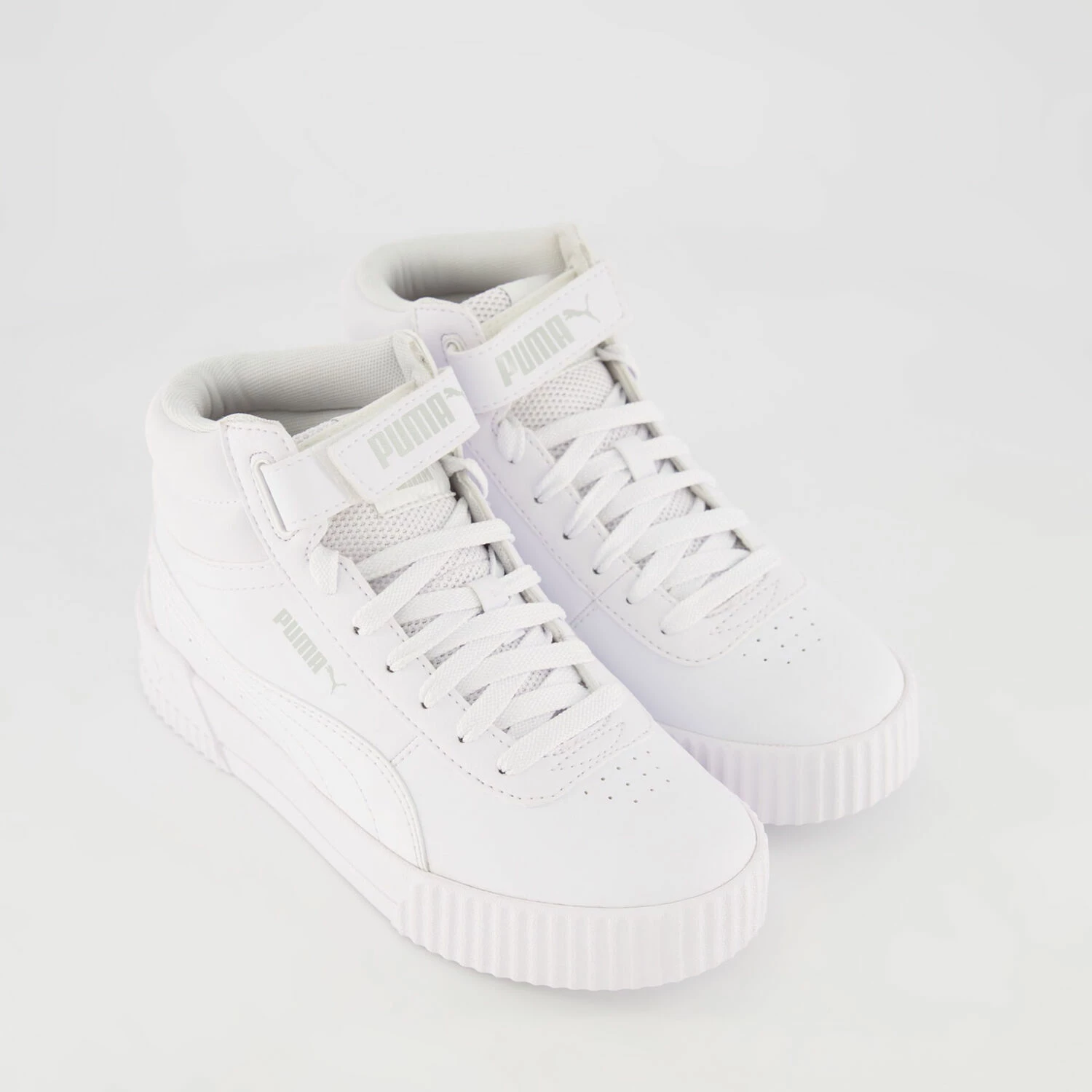 Puma White Carina Mid Trainers 3 Puma White Carina Mid Trainers