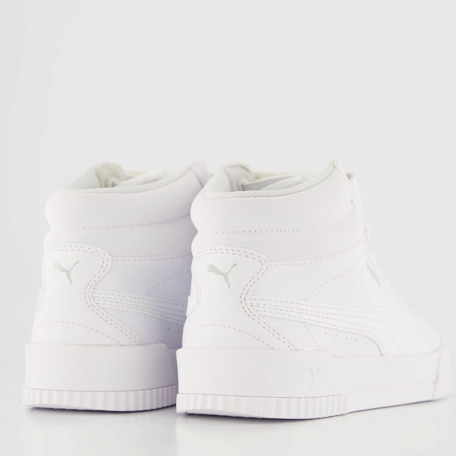 Puma White Carina Mid Trainers 4 Puma White Carina Mid Trainers - Image 2