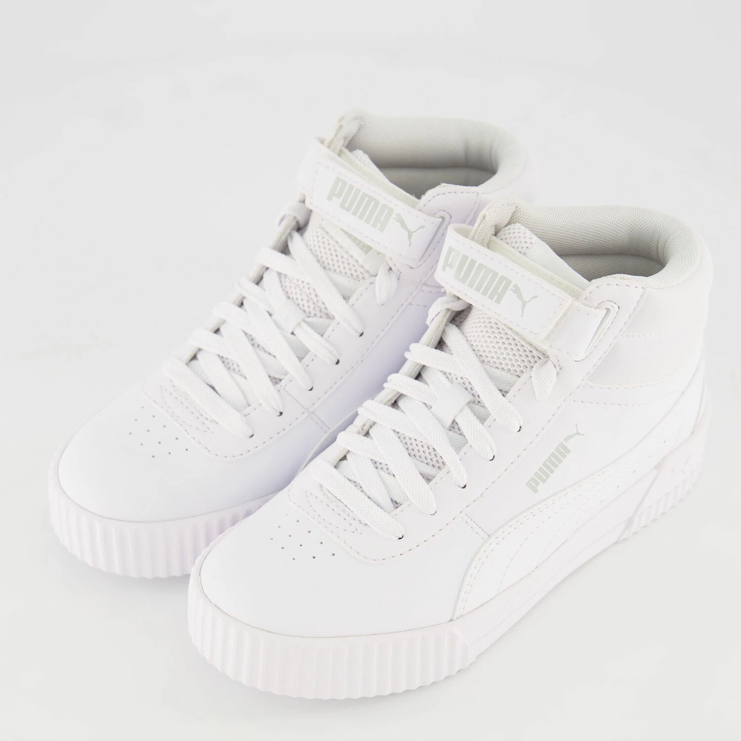 Puma White Carina Mid Trainers 5 Puma White Carina Mid Trainers - Image 3