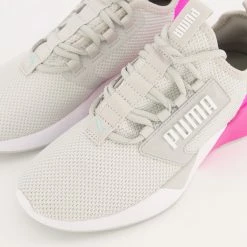 Puma Grey & Pink Retaliate Sock Trainers -Women Trainers store 25480488 large wl 03