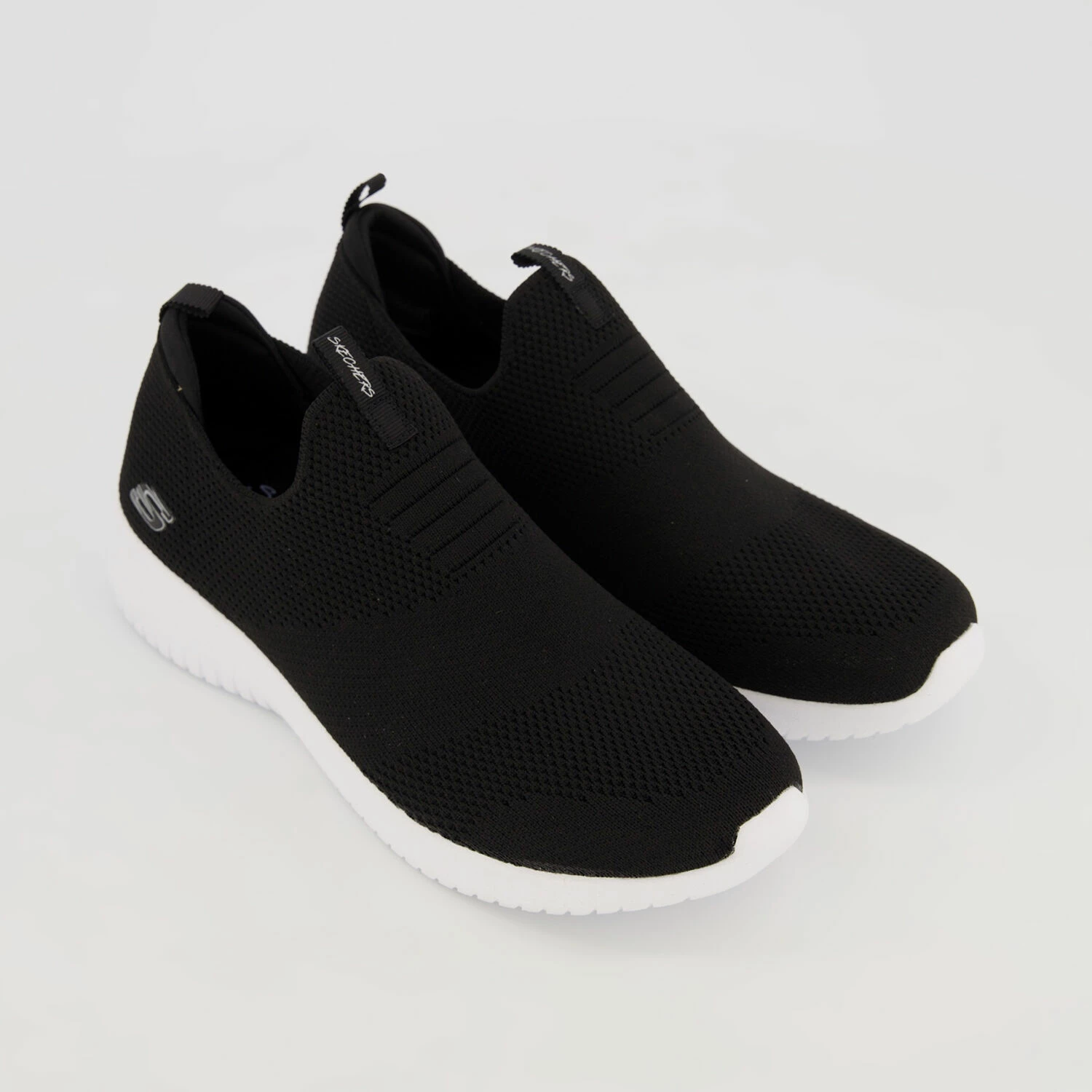 Skechers Black Slip On Trainers 3 Skechers Black Slip On Trainers