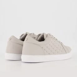 Head Over Heels Grey Quilted & Studded Trainers