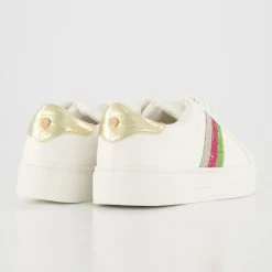 Head Over Heels White Embellished Egidia Trainers -Women Trainers store 25528264 large wl 02